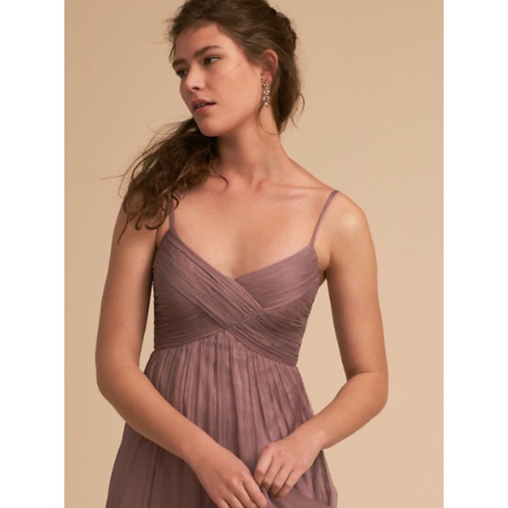 BHLDN Brigitte Dress in Violet Grey